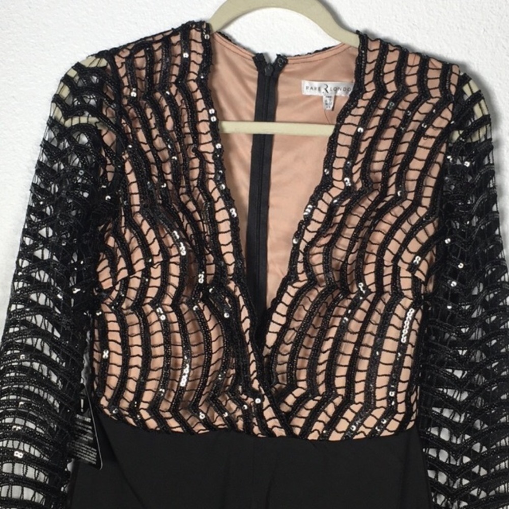 RARE LONDON/NASTY GAL Black Jumpsuit Size Small - Picture 4 of 6